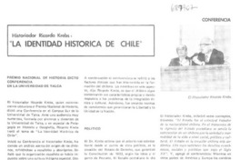 La Identidad histórica de Chile.