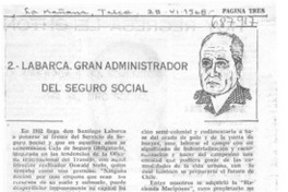 Labarca, gran administración del Seguro Social