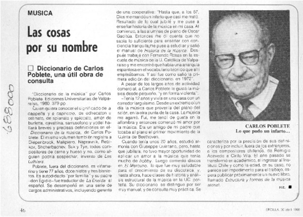 Las cosas por su nombre Las cosas por su nombre