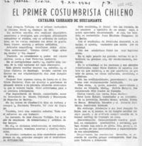 El primer costumbrista chileno