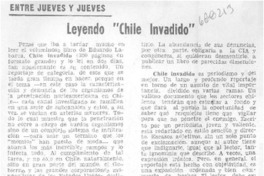 Leyendo "Chile invadido"