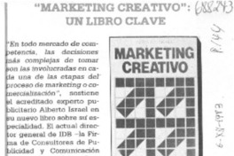 "Marketing creativo": un libro clave.