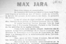 Max Jara.