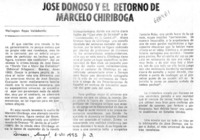 José Donoso y el retorno de Marcelo Chiriboga