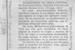 Prehistoria de Chile Central.