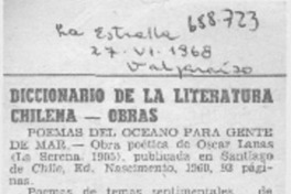 Diccionario de la literatura chilena.