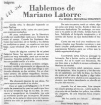 Hablemos de Mariano Latorre Hablemos de Mariano Latorre
