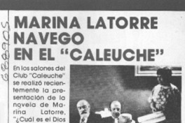 Marina Latorre navegó en el "Caleuche".
