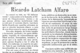 Ricardo Latcham Alfaro