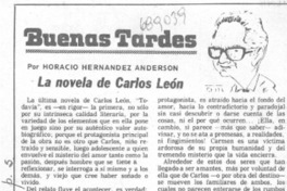 La novela de Carlos León