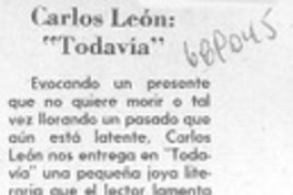 Carlo León: "Todavía"