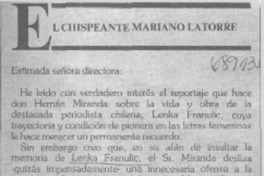 El chispeante Mariano Latorre