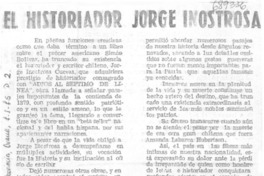 El historiador Jorge Inostrosa