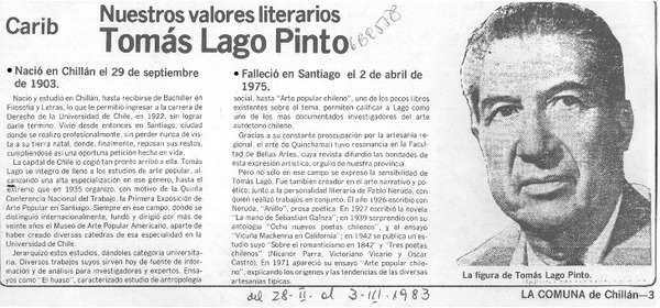 Tomás Lago Pinto.