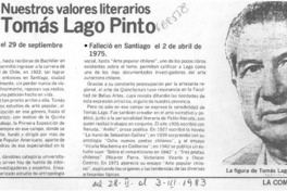 Tomás Lago Pinto.