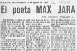El poeta Max Jara