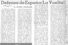 Defensa de España (La vuelta)