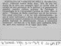 Nostalgia de Vázquez de Mella.