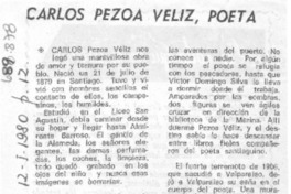 Carlos Pezoa Véliz, poeta.