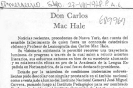 Don Carlos Mac Hale