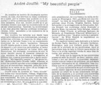 André Jouffé, "My beautiful people"