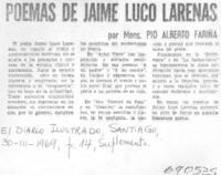 Poemas de Jaime Luco Larenas