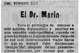 El Dr. Marín