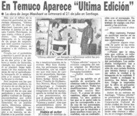 En Temuco aparece "Ultima edición".