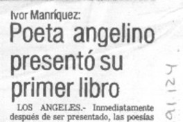 Poeta angelino presentó su primer libro.
