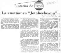 La enseñanza "Jotabecheana"