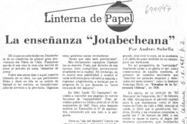 La enseñanza "Jotabecheana"