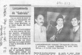 Lanzamiento de "Gabriela".
