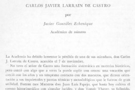 Carlos Javier Larrain de Castro