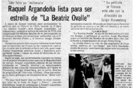 Raquel Argandoña lista para ser estrella de "La Beatriz Ovalle".