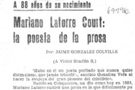 Mariano Latorre Court: la poesía de la prosa