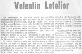 Valentín Letelier.