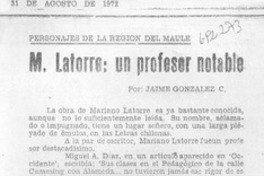 M. Latorre: un profesor notable
