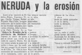 Neruda y la erosión