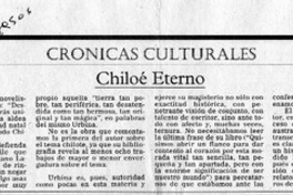 Chiloé eterno  [artículo] Mauro Matthei.