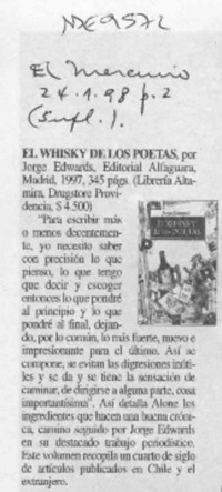 El Whisky de los poetas  [artículo].