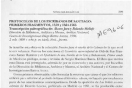 Protocolos de los escribanos de Santiago