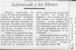 Lafourcade y los monos  [artículo].