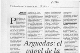 Arguedas, el papel de la memoria  [artículo] Marcelo Pellegrini.