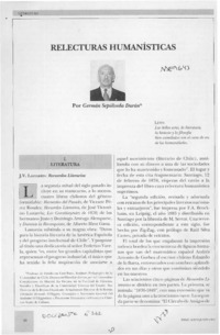 Relecturas humanísticas  [artículo] Germán Sepúlveda Durán.