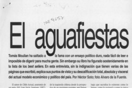 El aguafiestas  [artículo] Héctor Soto.