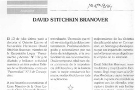 David Stitchkin Branover  [artículo].