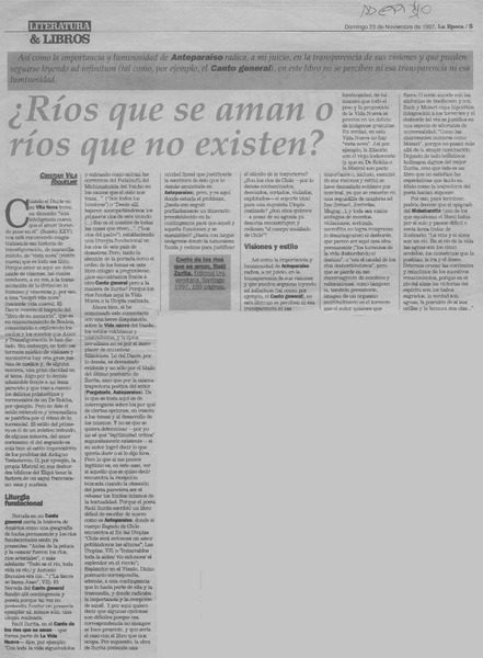 Ríos que se aman o ríos que no existen?  [artículo] Cristián Vila Riquelme.