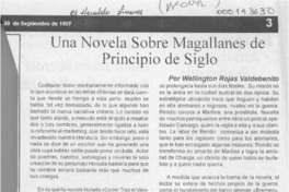 Una novela sobre Magallanes de principio de siglo  [artículo] Wellington Rojas Valdebenito.