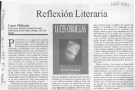 Reflexión literaria  [artículo] Milton Aguilar.