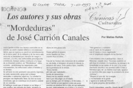 "Mordeduras" de José Carrión Canales  [artículo] Matías Rafide.
